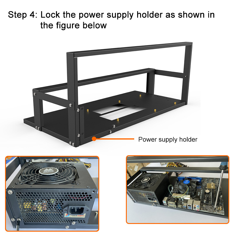マイニングシステム用マザーボードホルダー,PCコンポーネント - Gpu Mining Rig Frame 8 Gpu のレビューと価格