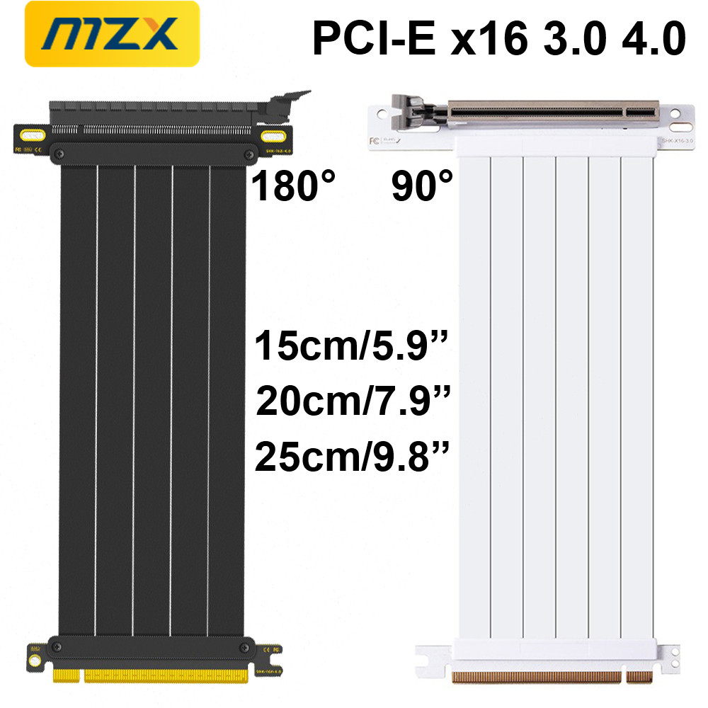 MZX PCIE 4.0 3.0 16x Eriserケーブ - Itx Gpu Riser Pcie 4.0 16X のレビューと価格